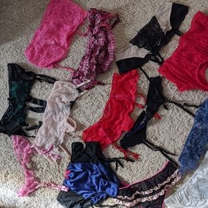 Lot of 18 Victoria's Secret NWT garter belts and panties! MEDIUM